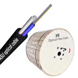 ASU 4-24 Cores Single Mode G652D Fiber Optic Cable Span 80-100M Outdoor Overhead Installation Aerial Cable for Communication