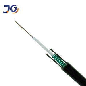 GYXTW 24 Cores Multi Mode OM2  Fiber Optic Cable 8 mm Diameter with 1.0 mm Steel Wire Aerial Installation for Communication