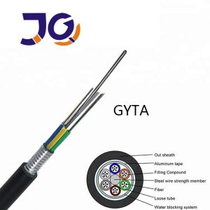 GYTA 4-288 Cores  G652D Single Mode Outdoor Overhead Armored Fiber Optic Cable for Communication with Factory Price