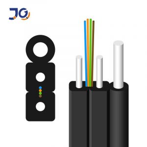 FTTH Drop Cable 1Core GJYXFCH Single Mode G652D with 0.8+2*0.4 mm Steel Wires Indoor Outdoor for Telecom High Speed Internet