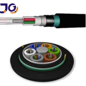 JIQIAN GYTA53 24/48 Cores G652D SM Fiber Optic Cable Outdoor Direct Burial Double Armored Double Jacket for Communication