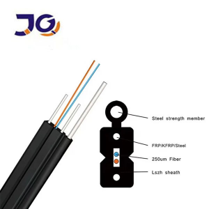 FTTH Optical Drop Cable 1 2 4 Cores GJXH GJYXCH G657A G652D Indoor Outdoor LSZH Sheath for Communication